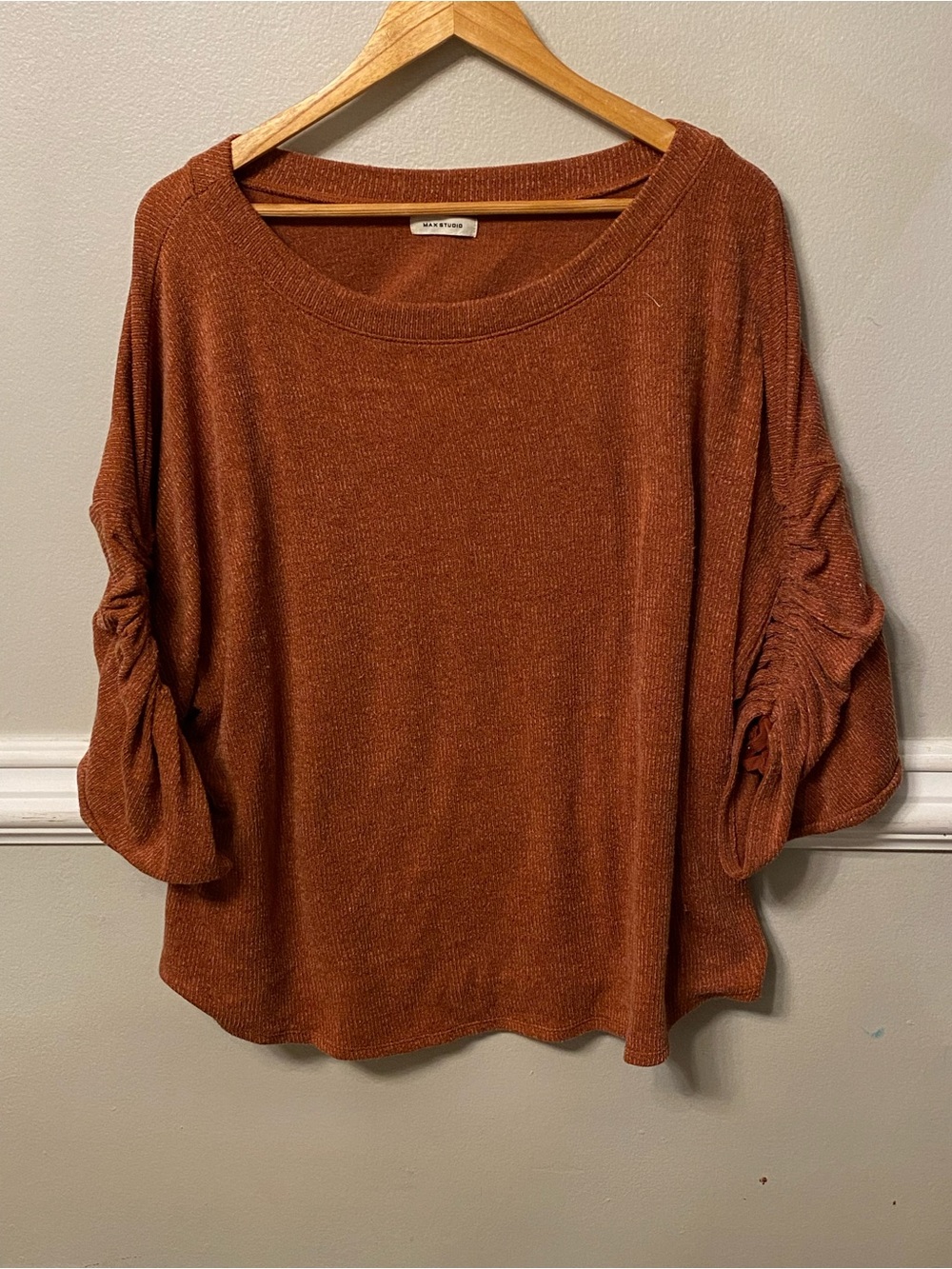 Max Studio Burnt Orange Sweater top size 2X